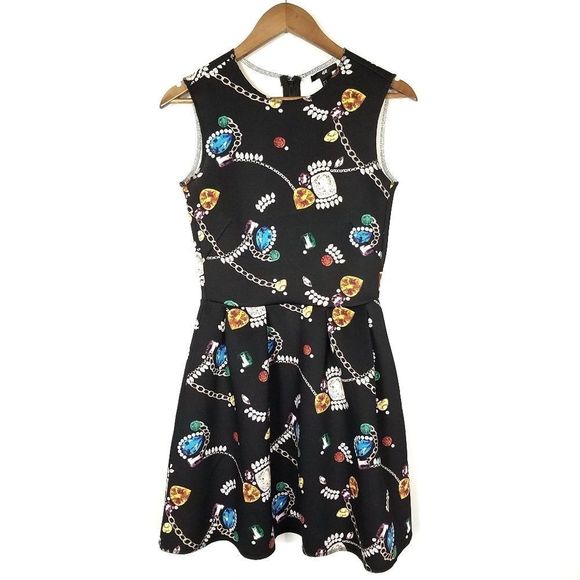 H&M Dresses & Skirts - H&M Gemstone Jewelry Print Scuba Dress